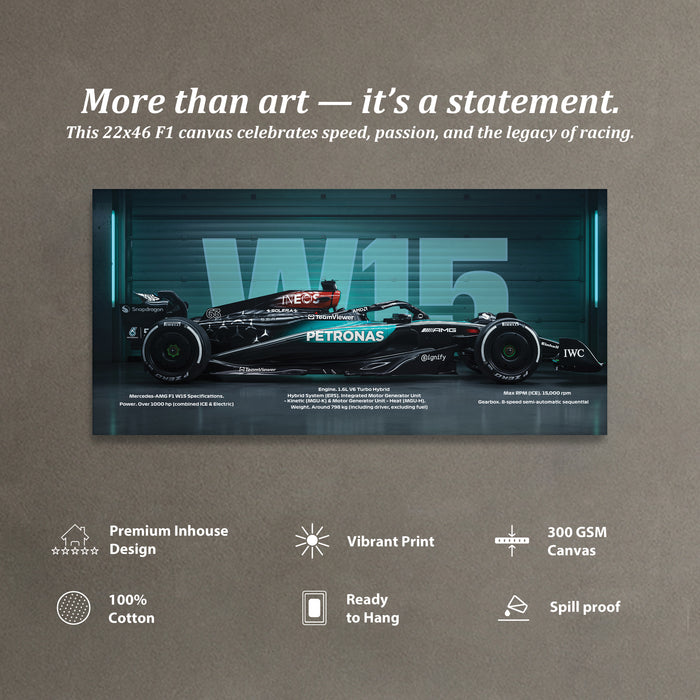 Stretched Canvas Racing Wall Art for Men Modern Race Car Wall Art Painting For Wall Decoration 117x56 cm