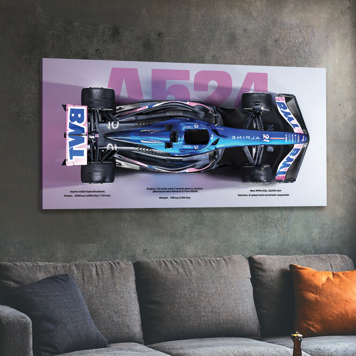 Stretched Canvas Racing Wall Art for Men Modern Race Car Wall Art Painting For Wall Decoration 117x56 cm