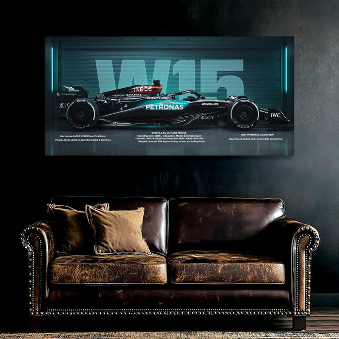 Stretched Canvas Racing Wall Art for Men Modern Race Car Wall Art Painting For Wall Decoration 117x56 cm