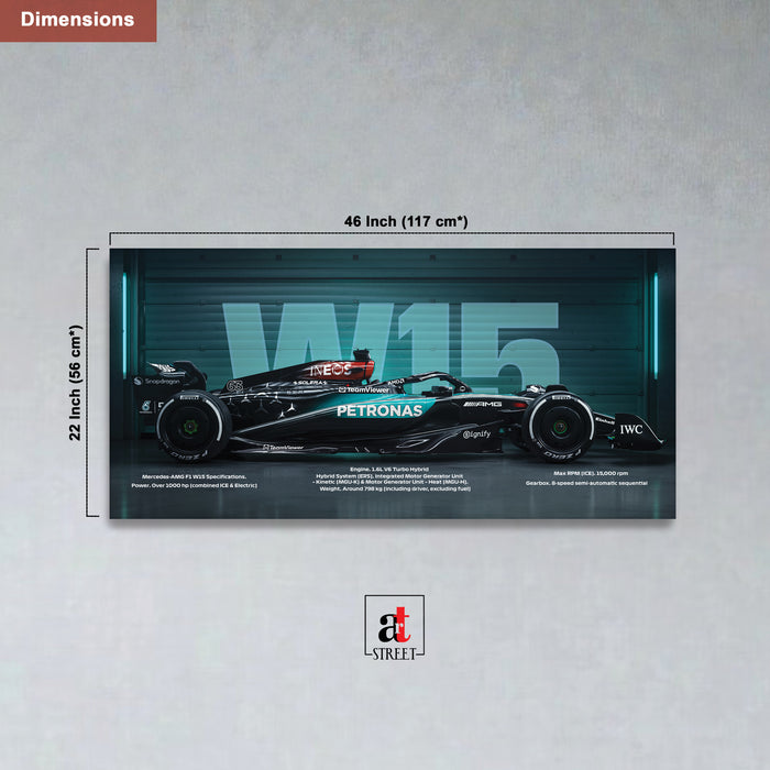 Stretched Canvas Racing Wall Art for Men Modern Race Car Wall Art Painting For Wall Decoration 117x56 cm