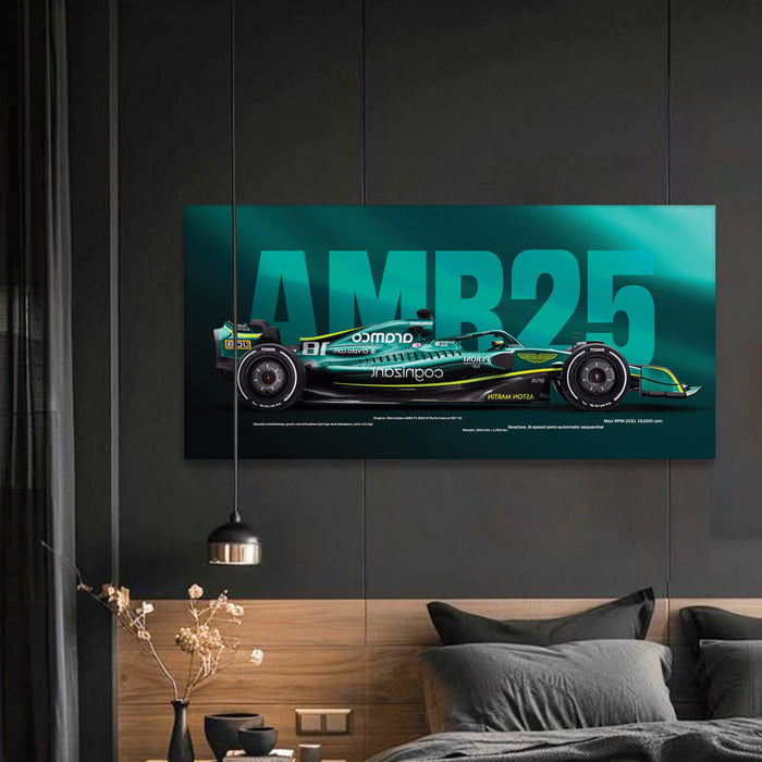 Stretched Canvas Racing Wall Art for Men Modern Race Car Wall Art Painting For Wall Decoration 117x56 cm
