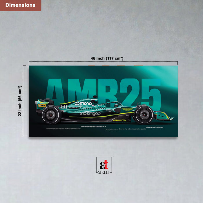 Stretched Canvas Racing Wall Art for Men Modern Race Car Wall Art Painting For Wall Decoration 117x56 cm