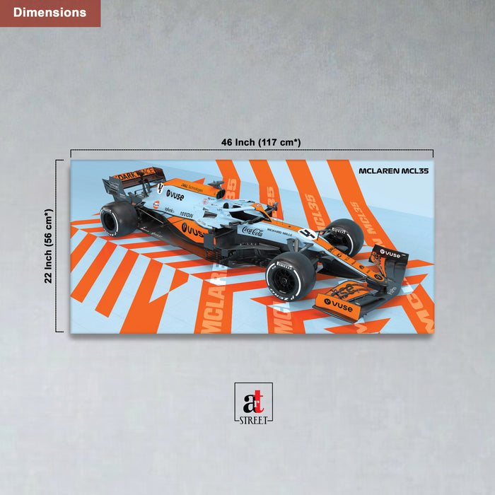 Stretched Canvas Racing Wall Art for Men Modern Race Car Wall Art Painting For Wall Decoration 117x56 cm