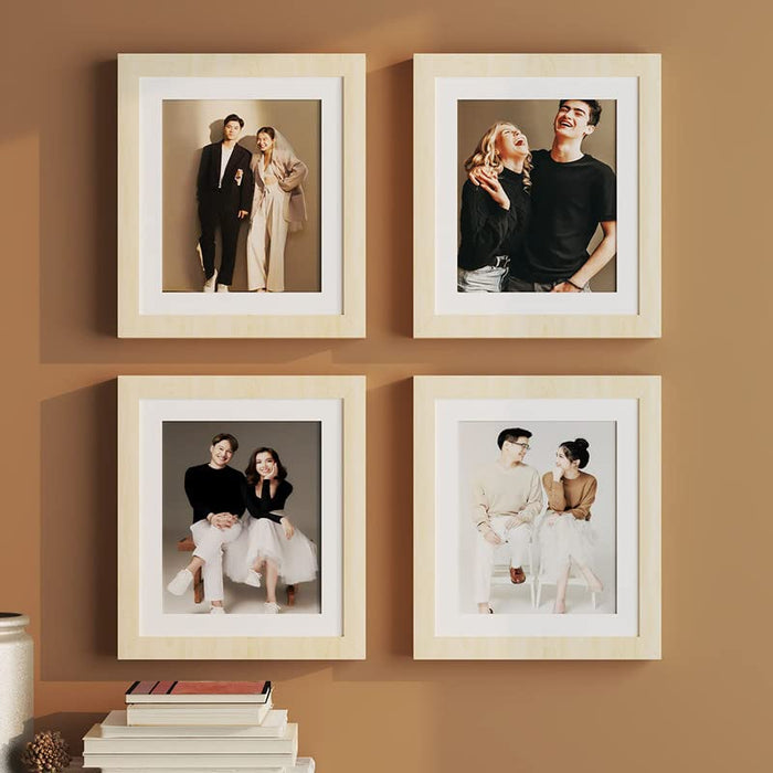 Art Street Set of 4 Wall Mounted Premium 3D Photo Frame Wall Hanging Individual Collage ( Ph- 1928 )