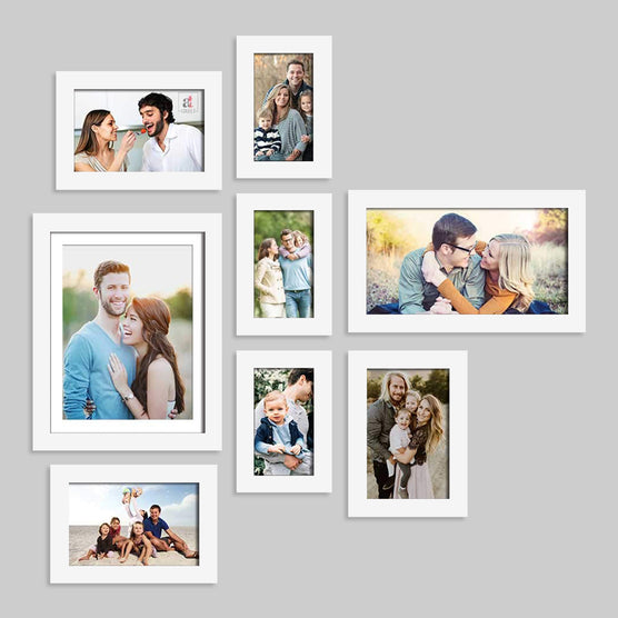 Set Of 8 Wall Photo Frame, For Home & Office Decor ( Size 4x6, 6x10, 8x10 inches )