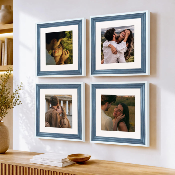 Wooden Photo Frame for living room, Aesthetic Cave Design Photo Frames for Photograph, Art Work, Certificates Set of 4
