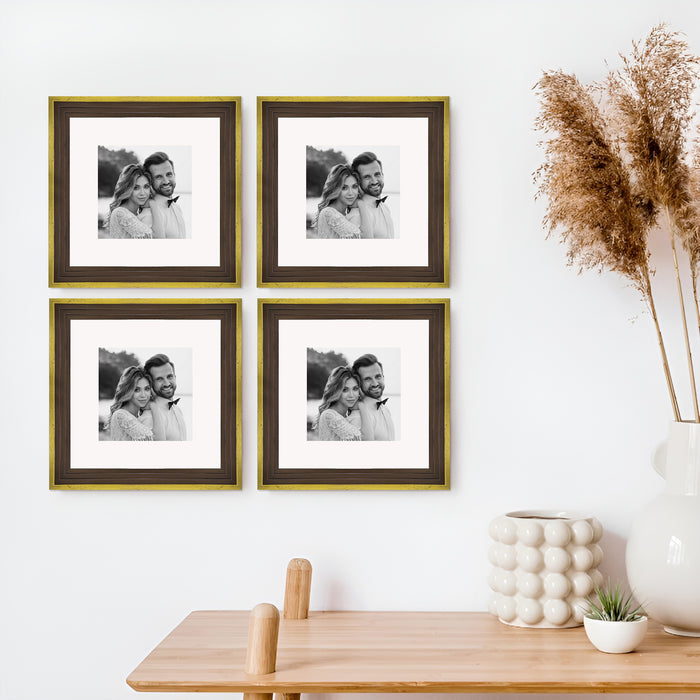 Art Street Set of 4 Individual Couple Photo Frame/Wall Hanging for Home Décor - (Royal Step Premium 3D Frame)