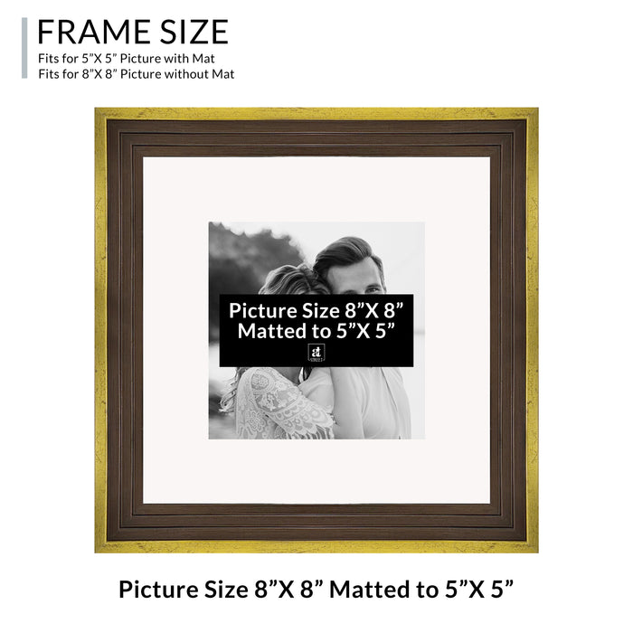 Art Street Set of 4 Individual Couple Photo Frame/Wall Hanging for Home Décor - (Royal Step Premium 3D Frame)