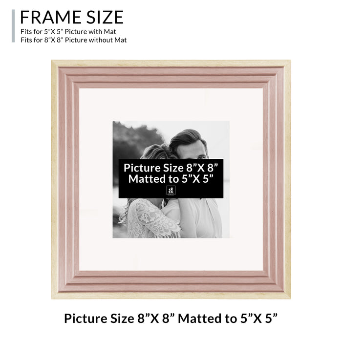 Art Street Set of 4 Individual Couple Photo Frame/Wall Hanging for Home Décor - (Royal Step Premium 3D Frame)