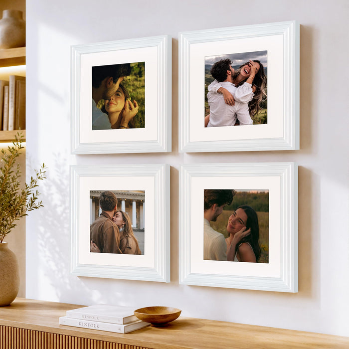 Wooden Photo Frame for living room, Aesthetic Cave Design Photo Frames for Photograph, Art Work, Certificates Set of 4