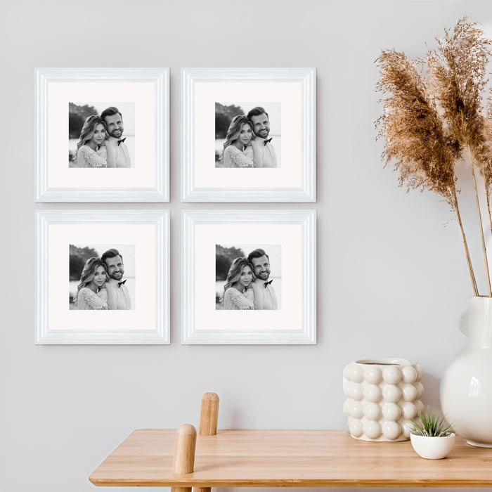 Art Street Set of 4 Individual Couple Photo Frame/Wall Hanging for Home Décor - (Royal Step Premium 3D Frame)