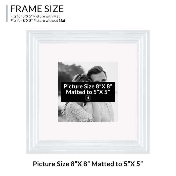 Art Street Set of 4 Individual Couple Photo Frame/Wall Hanging for Home Décor - (Royal Step Premium 3D Frame)