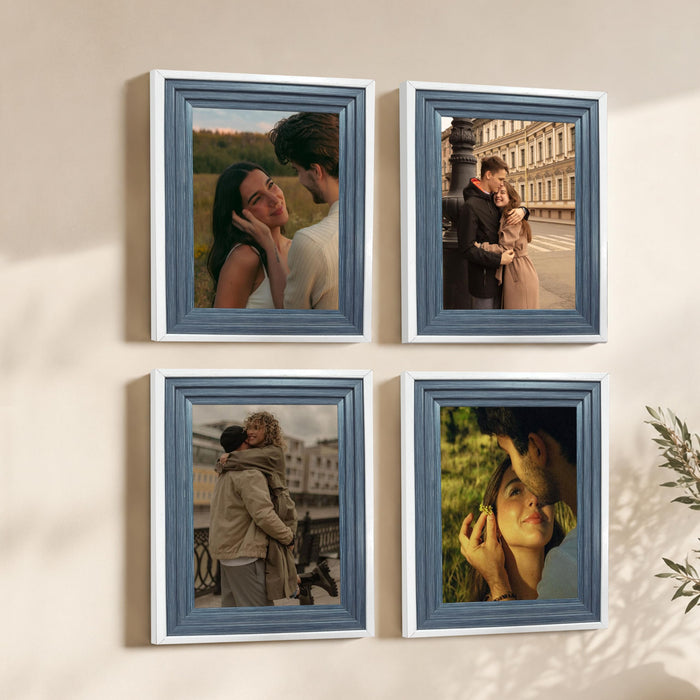 Wooden Photo Frame for living room, Aesthetic Cave Design Photo Frames for Photograph, Art Work, Certificates Set of 4