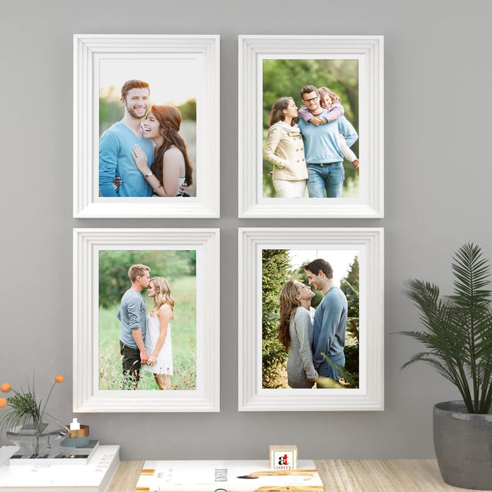 Art Street Set of 4 Wall Mounted Premium 3D Photo Frame Wall Hanging Individual Collage ( Ph- 1928 )