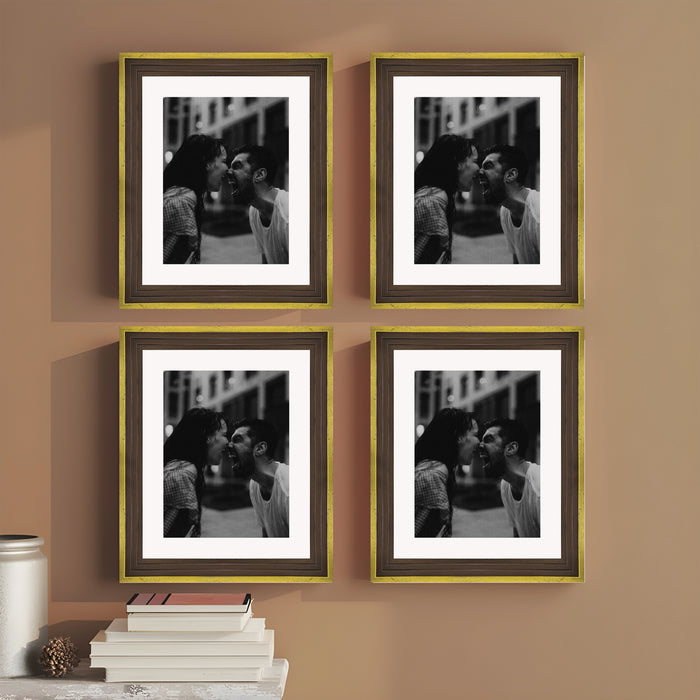 Art Street Set of 4 Individual Couple Photo Frame/Wall Hanging for Home Décor - (Royal Step Premium 3D Frame)