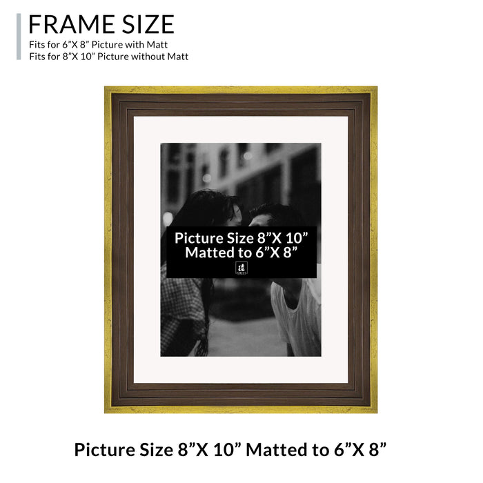 Art Street Set of 4 Individual Couple Photo Frame/Wall Hanging for Home Décor - (Royal Step Premium 3D Frame)