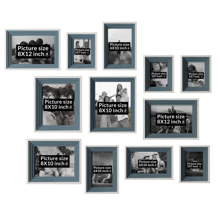 Idolatry Wall Photo Frame, Home-office, Wall Decor - Set of 12 (8x12,5x7,6x10,8x10 Inch)