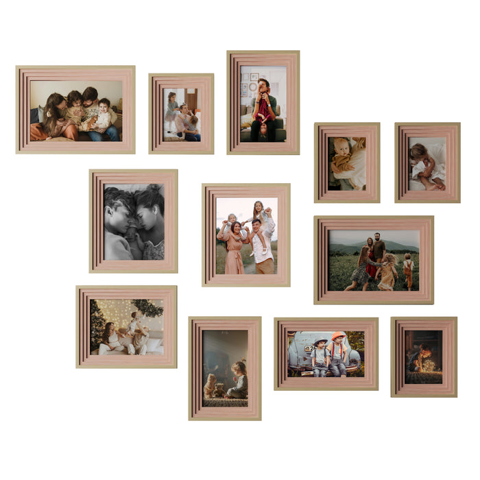 Idolatry Wall Photo Frame, Home-office, Wall Decor - Set of 12 (8x12,5x7,6x10,8x10 Inch)