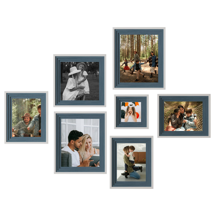 Set of 7 Adore Premium 3D Photo Frame for Living Room, Home Decoration & Office Décor, ( 8x10, 8x6, 8x8, 5x5 Inches)