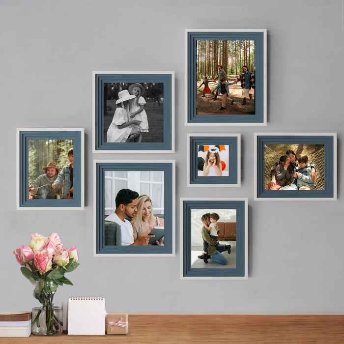Set of 7 Adore Premium 3D Photo Frame for Living Room, Home Decoration & Office Décor, ( 8x10, 8x6, 8x8, 5x5 Inches)