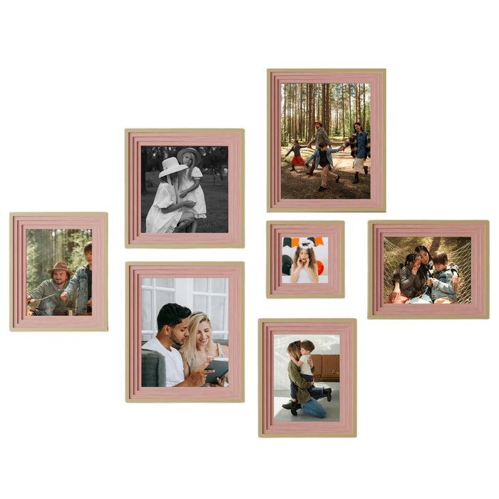 Set of 7 Adore Premium 3D Photo Frame for Living Room, Home Decoration & Office Décor, ( 8x10, 8x6, 8x8, 5x5 Inches)
