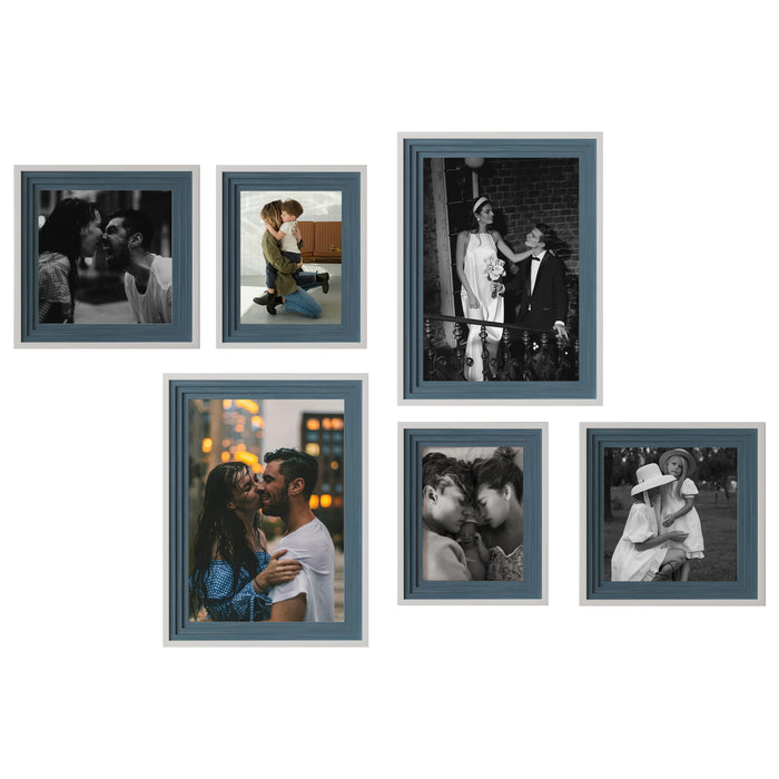 Gusto Wall Photo frame Home & office Room Décor - Set of 6( Size 8x12,6x10,8x8 Inch )