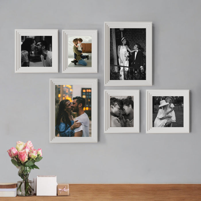 Gusto Wall Photo frame Home & office Room Décor - Set of 6( Size 8x12,6x10,8x8 Inch )