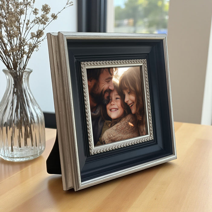 Table Photo Frame/Picture Frame | Plexiglass, Frame for Home and Office Decoration (Black, 5x5 Inch)