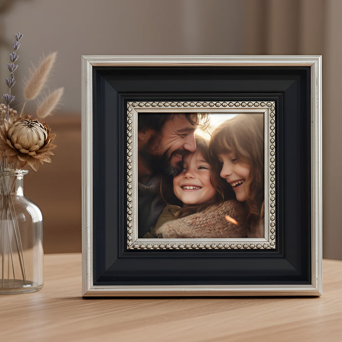 Table Photo Frame/Picture Frame | Plexiglass, Frame for Home and Office Decoration (Black, 5x5 Inch)