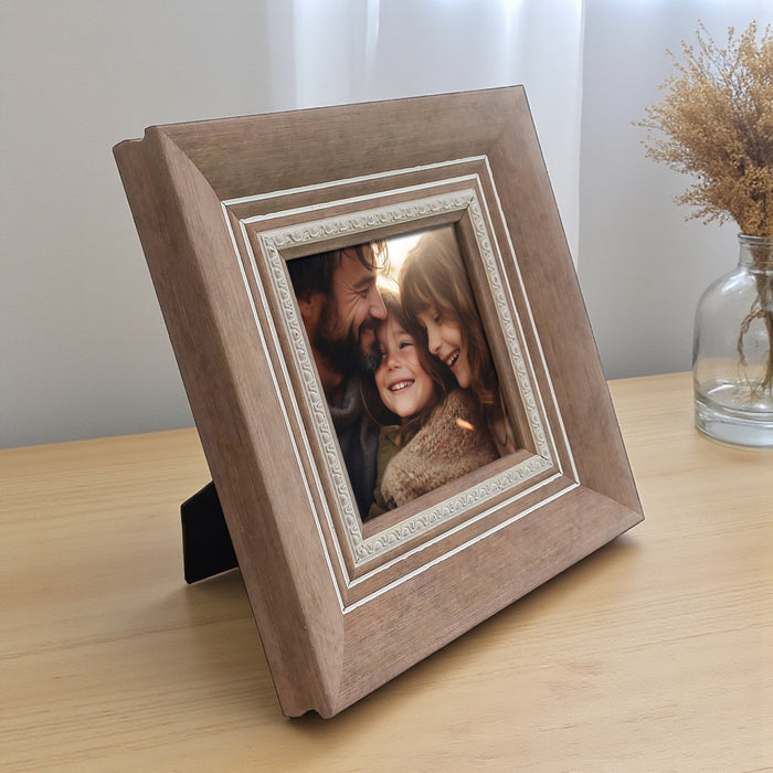 Photo Frame for Tabletop | Plexiglass, Frame for Home and Office Decoration (Pink, 5x5 Inch)
