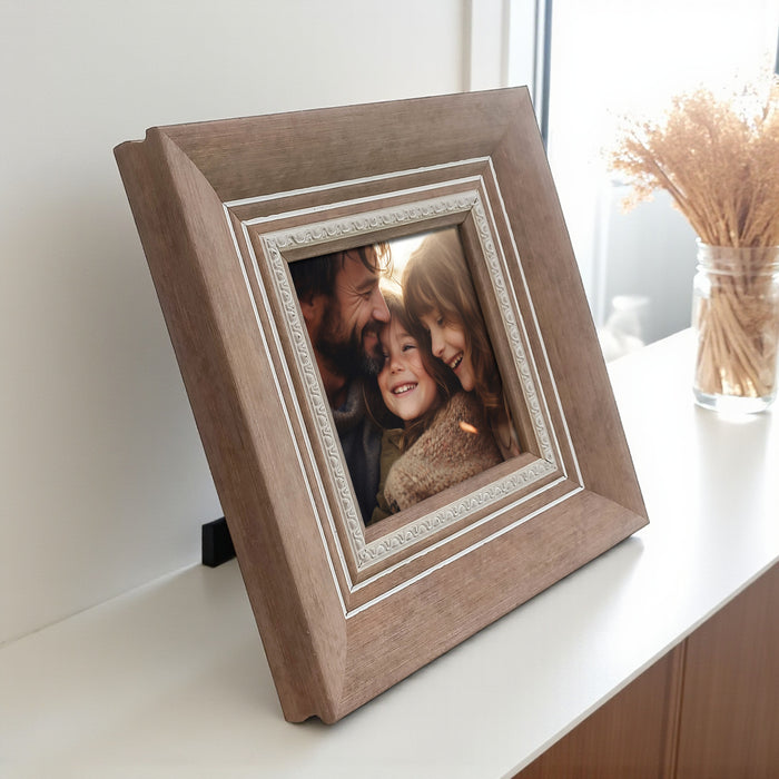 Photo Frame for Tabletop | Plexiglass, Frame for Home and Office Decoration (Pink, 5x5 Inch)