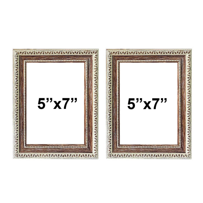 Art Street Brown Ethnic Table Photo Frame With Stand For Table Top Size ( Ph-3418 )