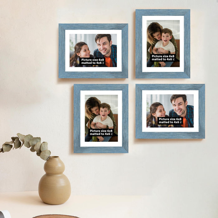 Art Street Set of 4 Wall Mounted Premium 3D Photo Frame Wall Hanging Individual Collage ( Ph- 1928 )