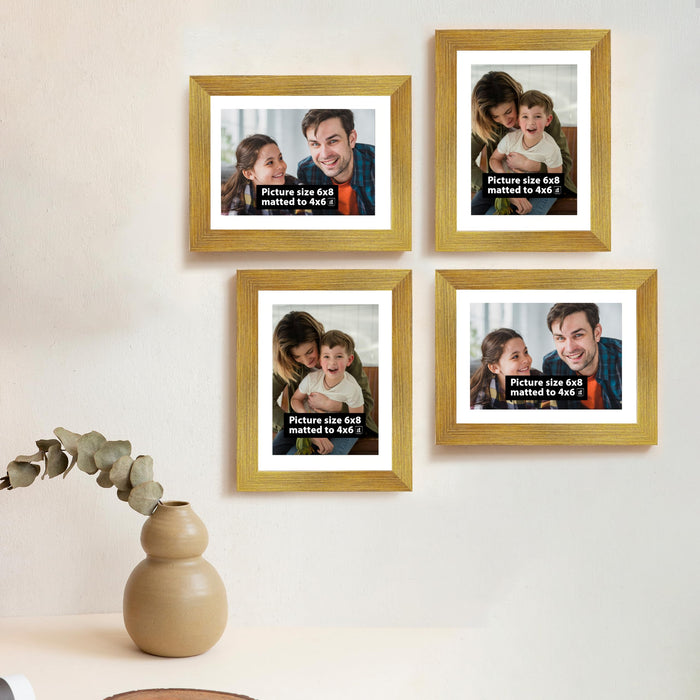 Art Street Set of 4 Wall Mounted Premium 3D Photo Frame Wall Hanging Individual Collage ( Ph- 1928 )