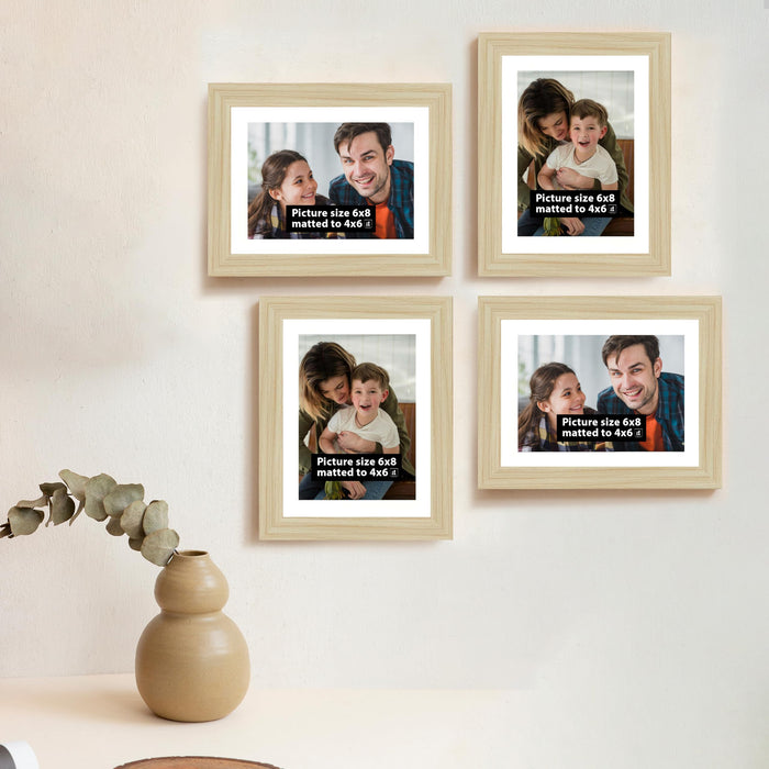 Art Street Set of 4 Wall Mounted Premium 3D Photo Frame Wall Hanging Individual Collage ( Ph- 1928 )