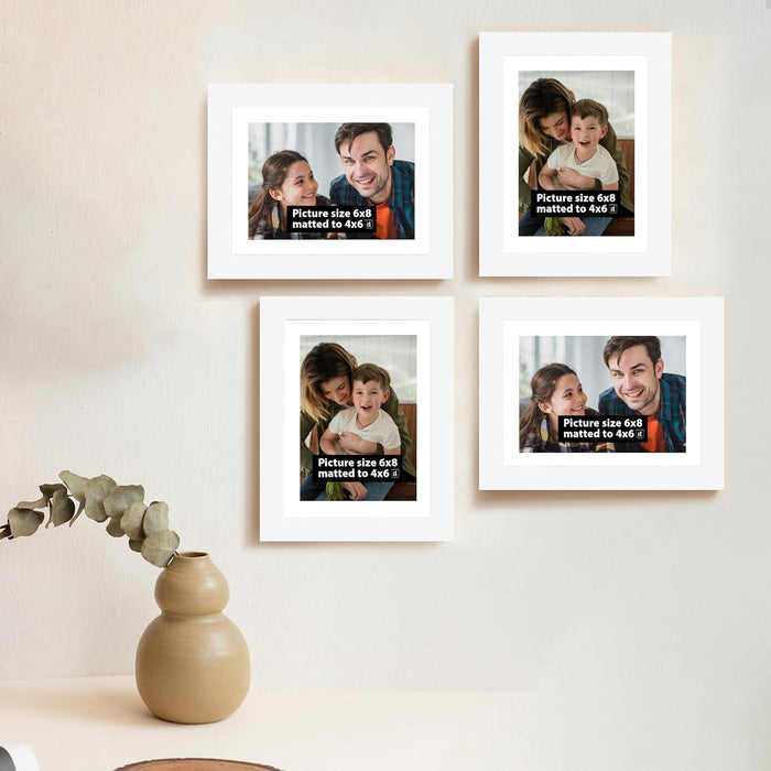Art Street Set of 4 Wall Mounted Premium 3D Photo Frame Wall Hanging Individual Collage ( Ph- 1928 )