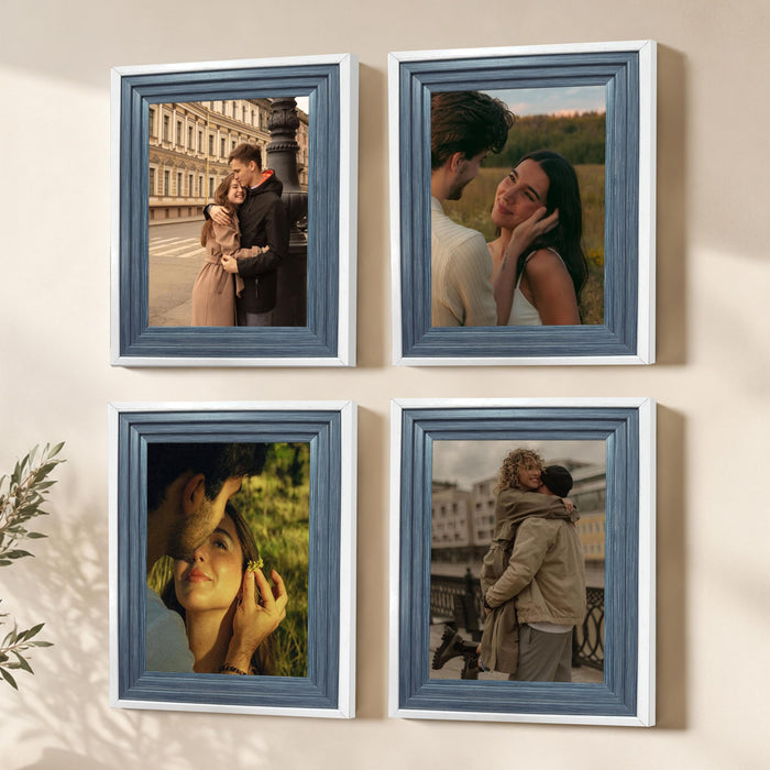 Wooden Photo Frame for living room, Aesthetic Cave Design Photo Frames for Photograph, Art Work, Certificates Set of 4
