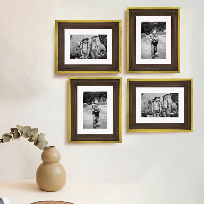 Art Street Set of 4 Individual Couple Photo Frame/Wall Hanging for Home Décor - (Royal Step Premium 3D Frame)