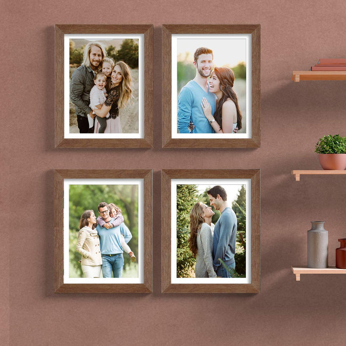 Art Street Set of 4 Wall Mounted Premium 3D Photo Frame Wall Hanging Individual Collage ( Ph- 1928 )