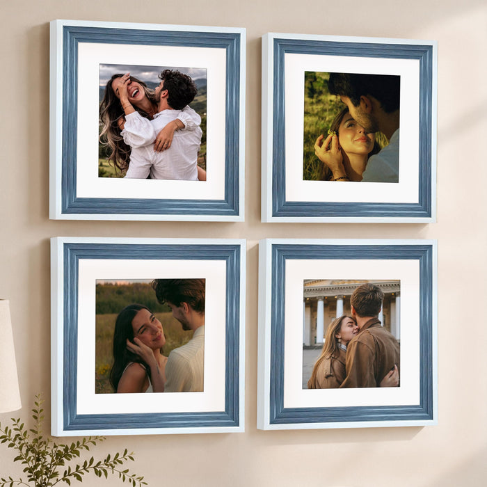 Wooden Photo Frame for living room, Aesthetic Cave Design Photo Frames for Photograph, Art Work, Certificates Set of 4