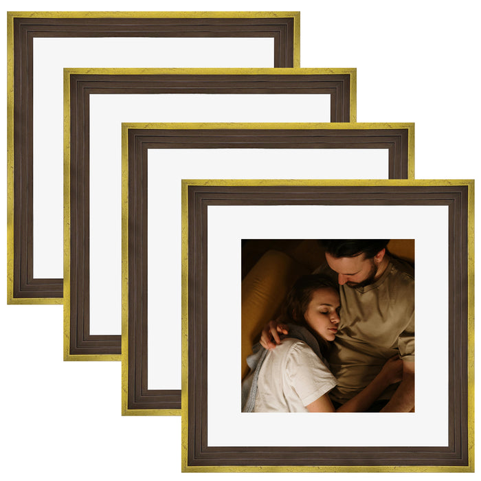 Art Street Set of 4 Individual Couple Photo Frame/Wall Hanging for Home Décor - (Royal Step Premium 3D Frame)