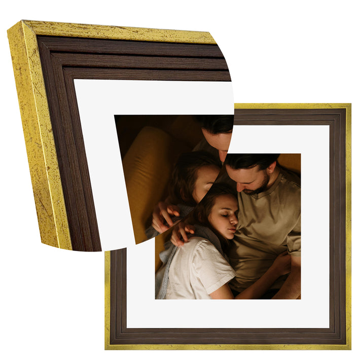 Art Street Set of 4 Individual Couple Photo Frame/Wall Hanging for Home Décor - (Royal Step Premium 3D Frame)