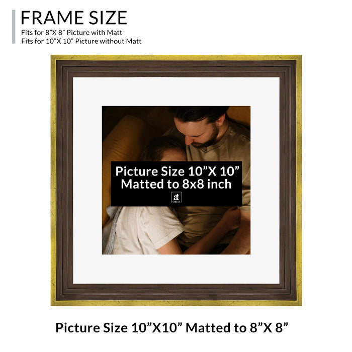 Art Street Set of 4 Individual Couple Photo Frame/Wall Hanging for Home Décor - (Royal Step Premium 3D Frame)