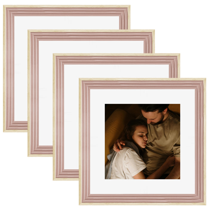 Art Street Set of 4 Individual Couple Photo Frame/Wall Hanging for Home Décor - (Royal Step Premium 3D Frame)