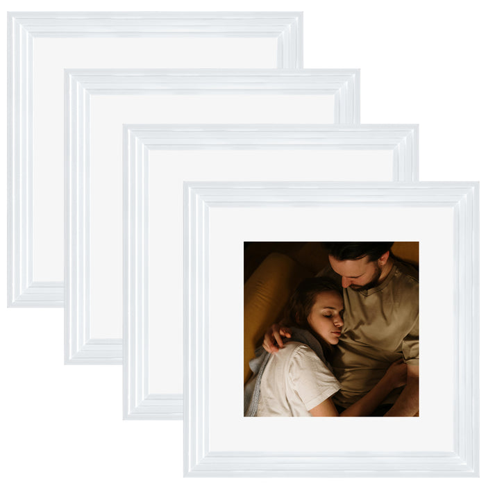 Art Street Set of 4 Individual Couple Photo Frame/Wall Hanging for Home Décor - (Royal Step Premium 3D Frame)