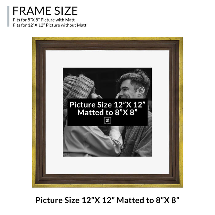 Art Street Set of 4 Individual Couple Photo Frame/Wall Hanging for Home Décor - (Royal Step Premium 3D Frame)