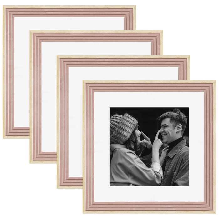 Art Street Set of 4 Individual Couple Photo Frame/Wall Hanging for Home Décor - (Royal Step Premium 3D Frame)