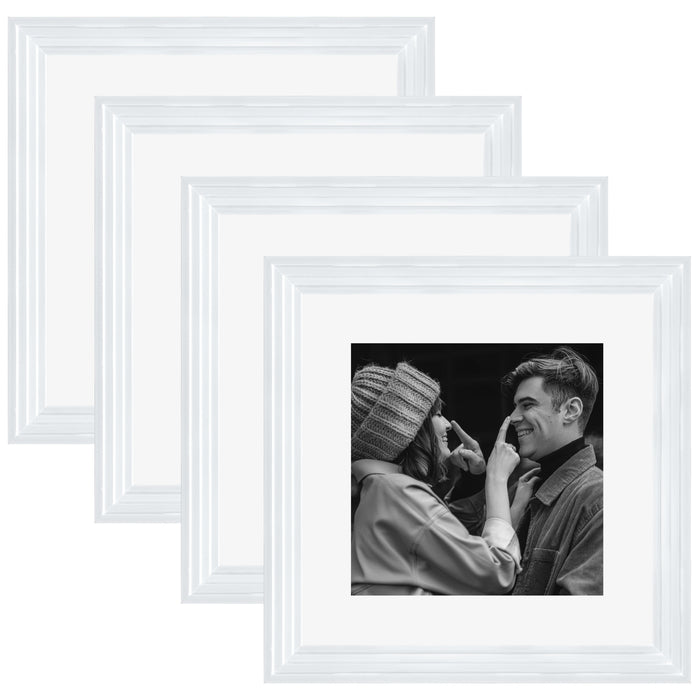 Art Street Set of 4 Individual Couple Photo Frame/Wall Hanging for Home Décor - (Royal Step Premium 3D Frame)