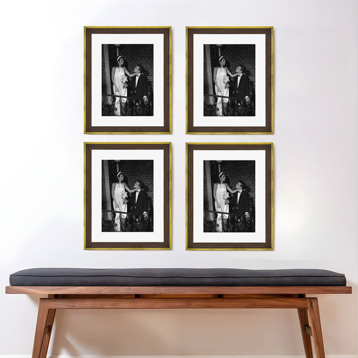 Art Street Set of 4 Individual Couple Photo Frame/Wall Hanging for Home Décor - (Royal Step Premium 3D Frame)