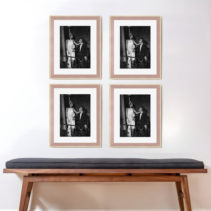 Art Street Set of 4 Individual Couple Photo Frame/Wall Hanging for Home Décor - (Royal Step Premium 3D Frame)